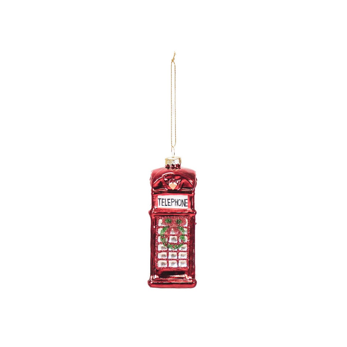 Kersthanger - Jubileumkiosk - Glas - 4,5x4,5x12cm