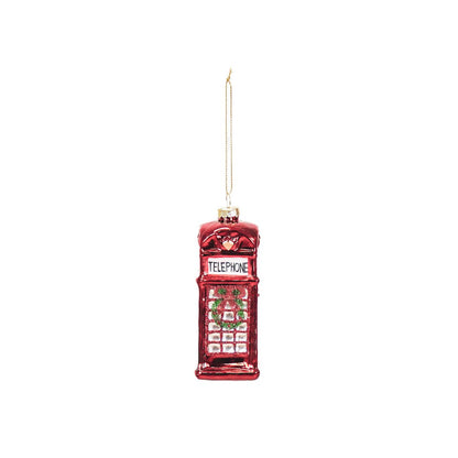 Kersthanger - Jubileumkiosk - Glas - 4,5x4,5x12cm