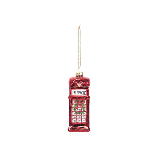 Kersthanger - Jubileumkiosk - Glas - 4,5x4,5x12cm