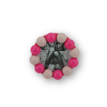 Fotolijst - Bubbels - Licht/Neon Roze -14,5x14,5cm