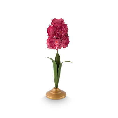 kandelaar houder metaal bloem roze
