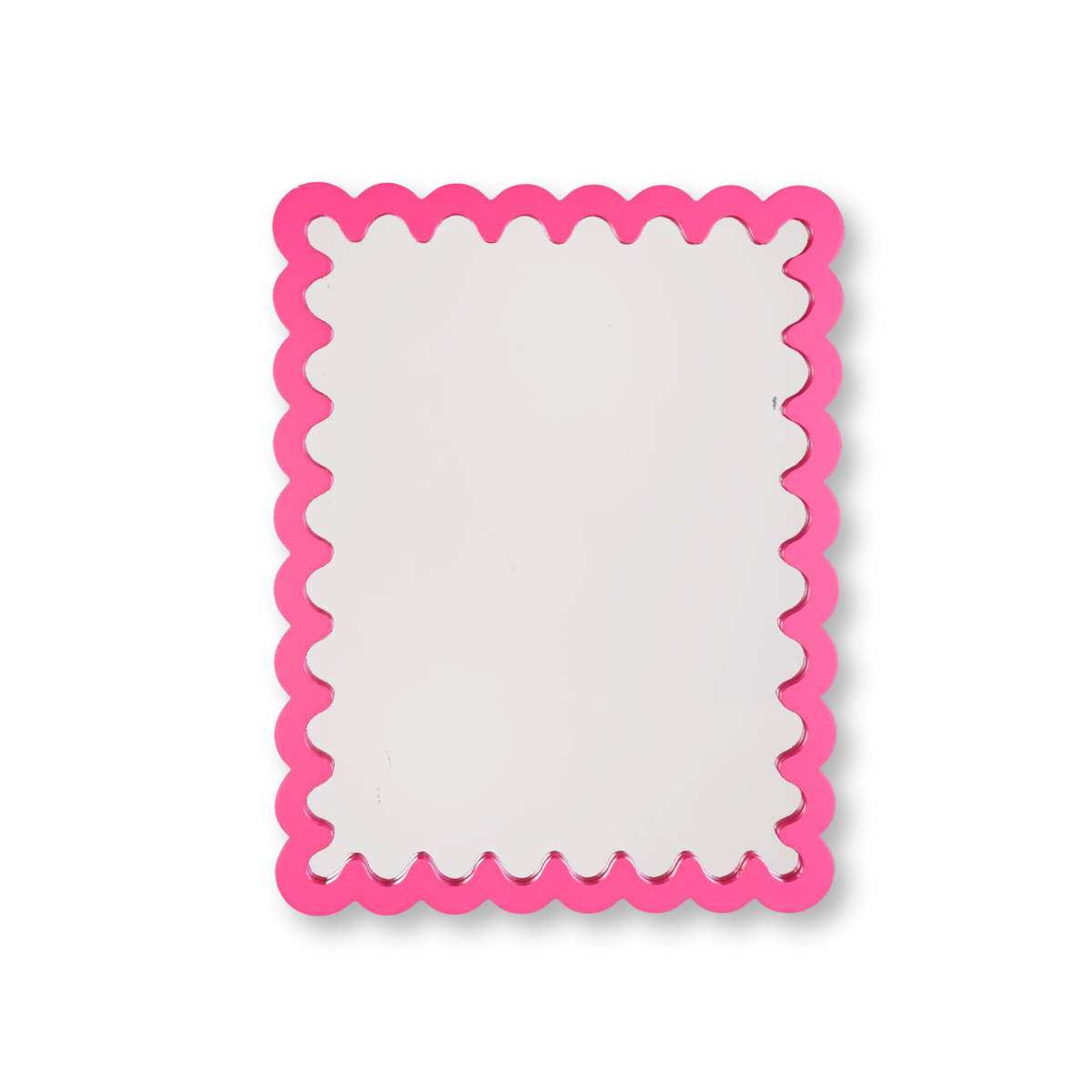 Spiegel - Wavey - Neon Roze - MDF - 33x43x1,5cm