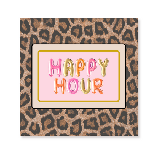 Papieren Servetten “Happy Hour” – FSC – 3-laags – 33x33 cm (20 stuks)