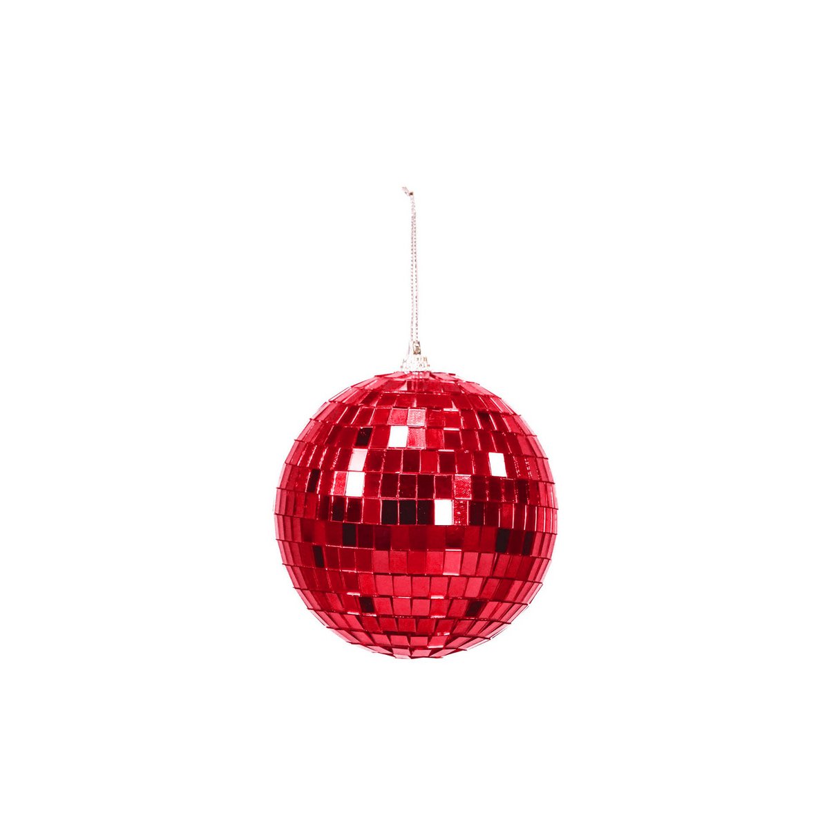 Kerstdecoratie - Kersthanger - Discobal - Schuim - Rood - 10x10x10cm