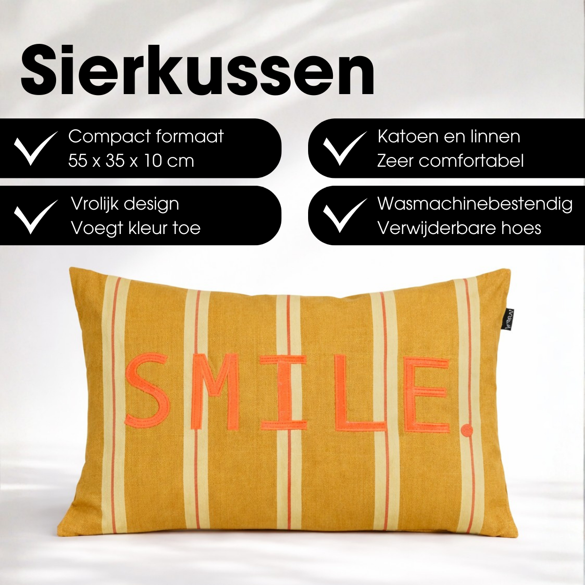 Sierkussen  Bruin