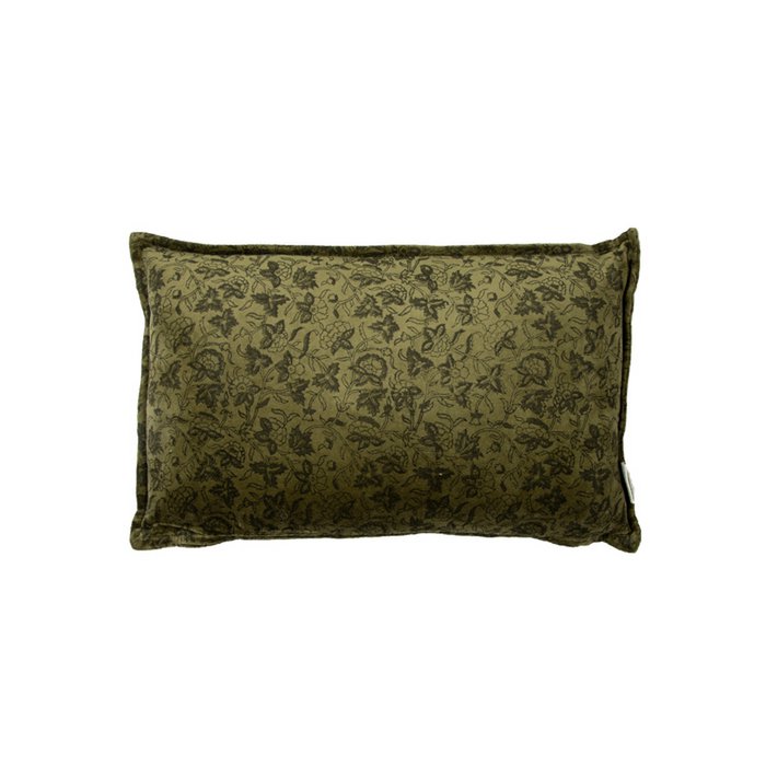 Fluwelen kussen Sonia mos 50x30