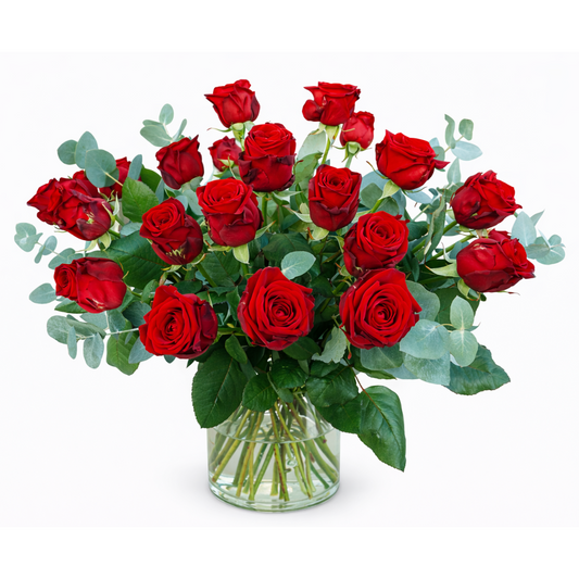 Rode rozen boeket