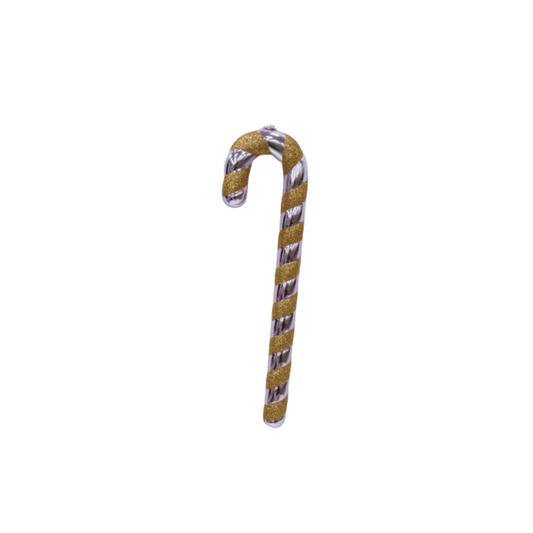 Kerstdecoratie - Zuurstok - Polystereen - Roze/Oranje - 11x3x42 cm