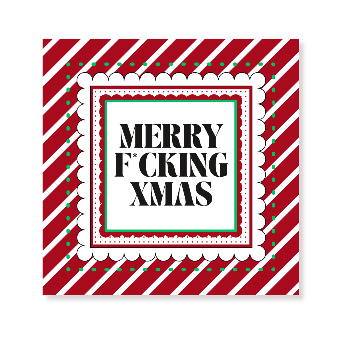 Papieren Servetten “Merry F*cking Xmas” – FSC – 3-laags – 33x33 cm