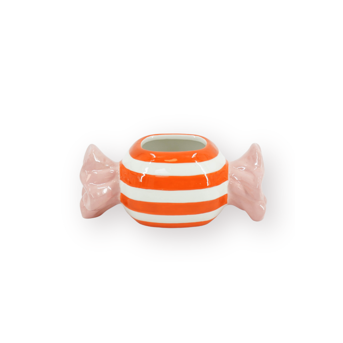Pot - Bloempot - Toffee Candy - Oranje/Roze - 17x8x8cm