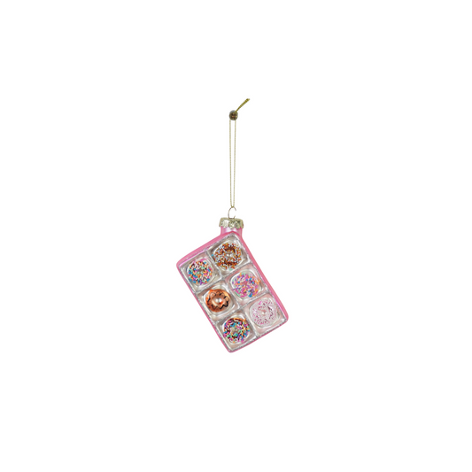 Kersthanger - Donutpakket - Meerkleurig - 6x3x9cm