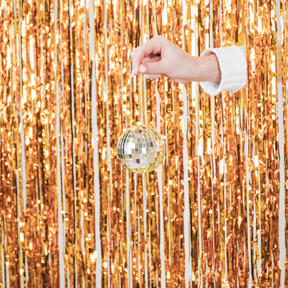 Kerstdecoratie - Kersthanger - Discobal - Schuim - Goud - 10x10x10cm