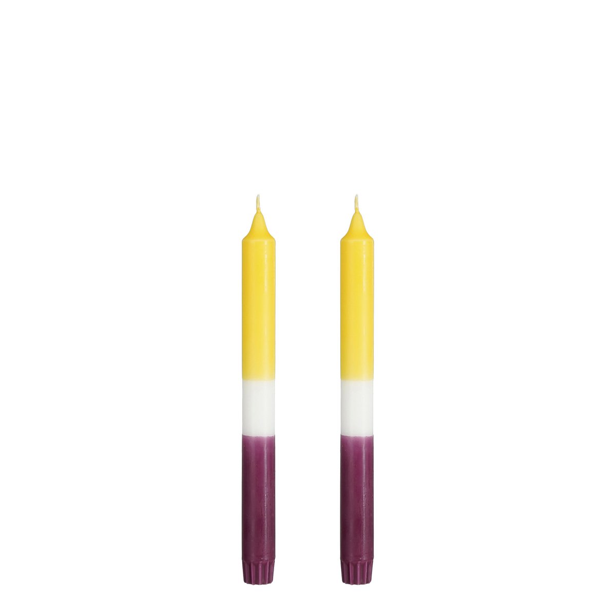 Kaars Dip-dye Geel