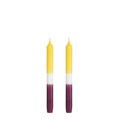 Kaars Dip-dye Geel