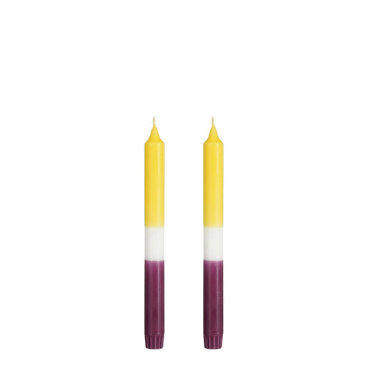 Kaars Dip-dye Geel