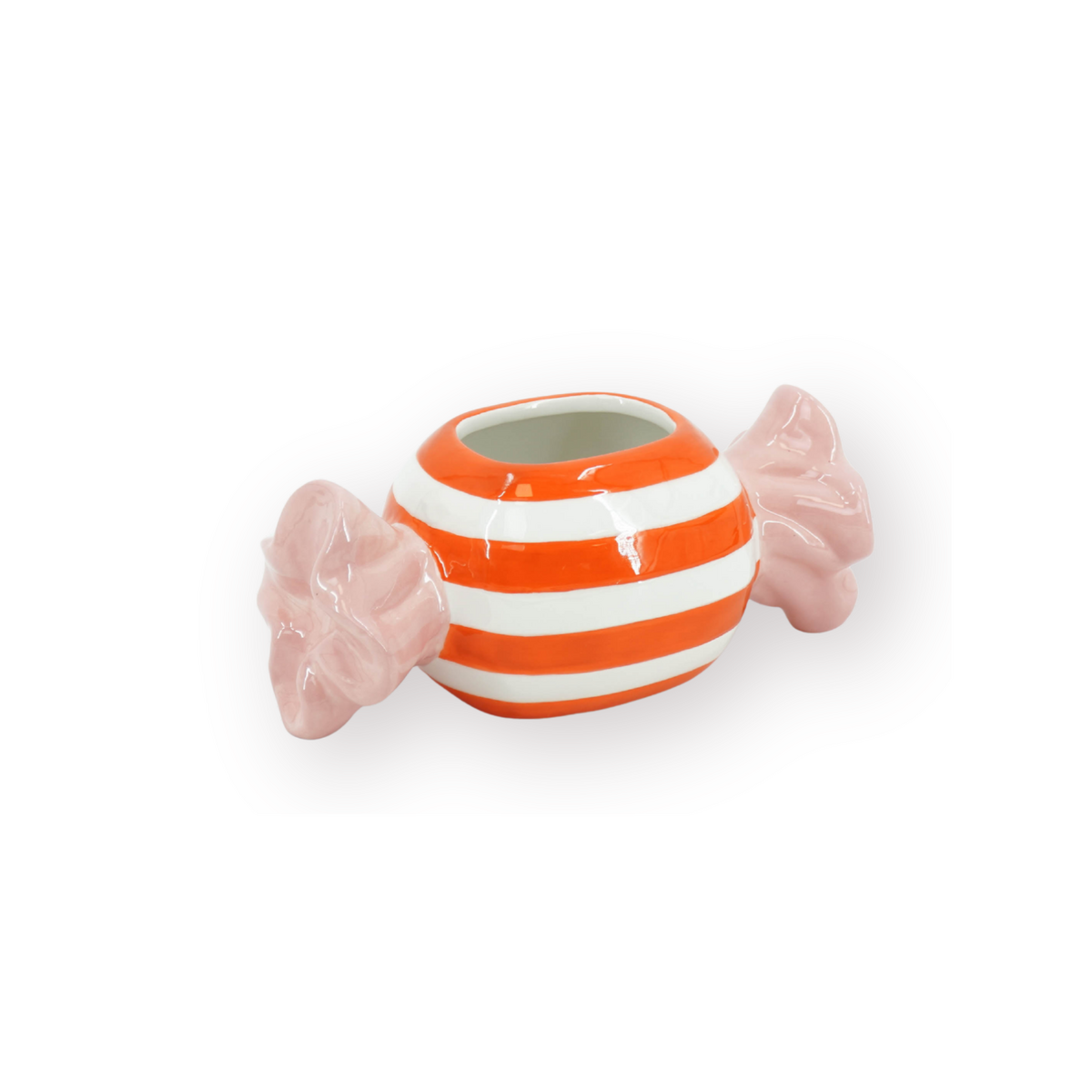 Pot - Bloempot - Toffee Candy - Oranje/Roze - 17x8x8cm