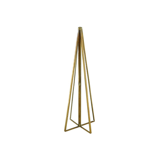Kerstboom - Metaal/Glas - Goud - 5,5x20cm