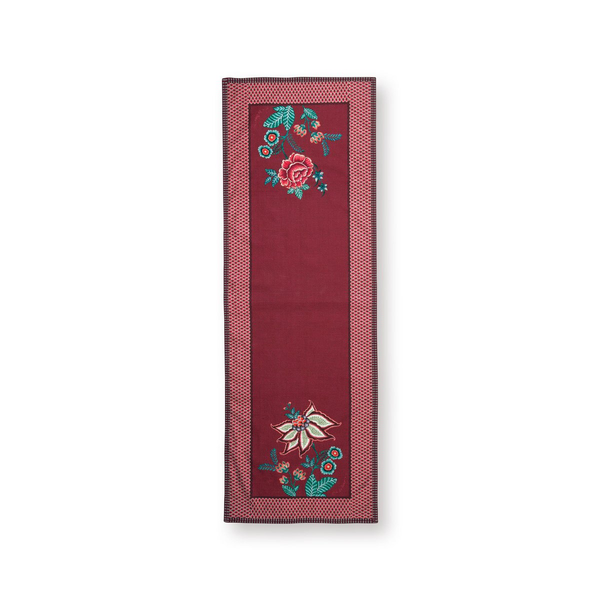Tafelloper Flower Festival Dark Pink 50x150cm