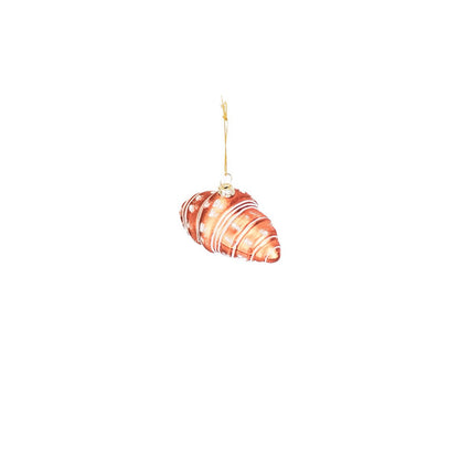 Ornament Kersthanger Croissant - Glas - 9,5x5x4,5cm