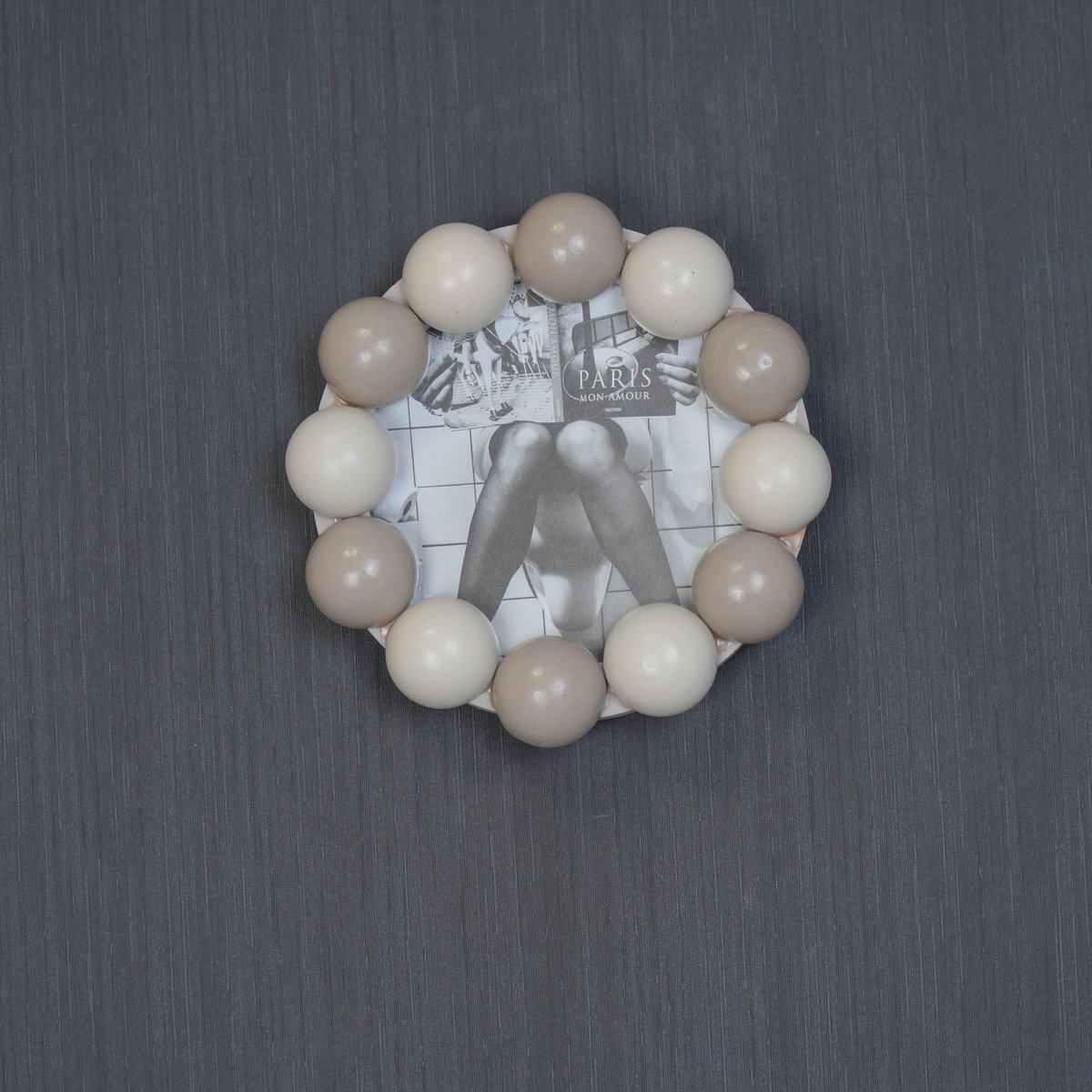 Fotolijst -Bubbels - Zand/Taupe -14,5x14,5cm