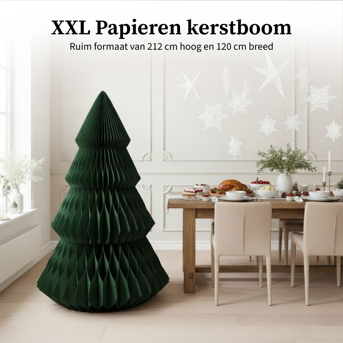 Decoratieve kerstboom  Donkergroen