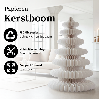 Decoratieve kerstboom  Wit
