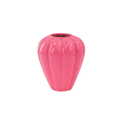 Flower Vase- Swirl vase-ceramic-roze- 20x20x21,5 cm