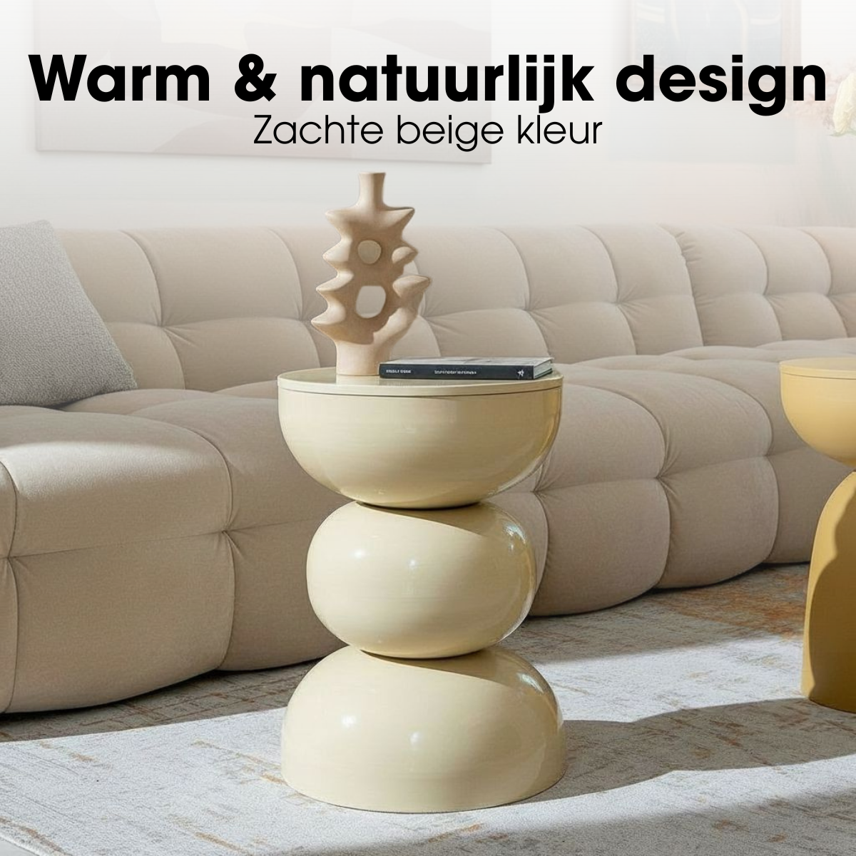 Bijzettafel Luna Beige