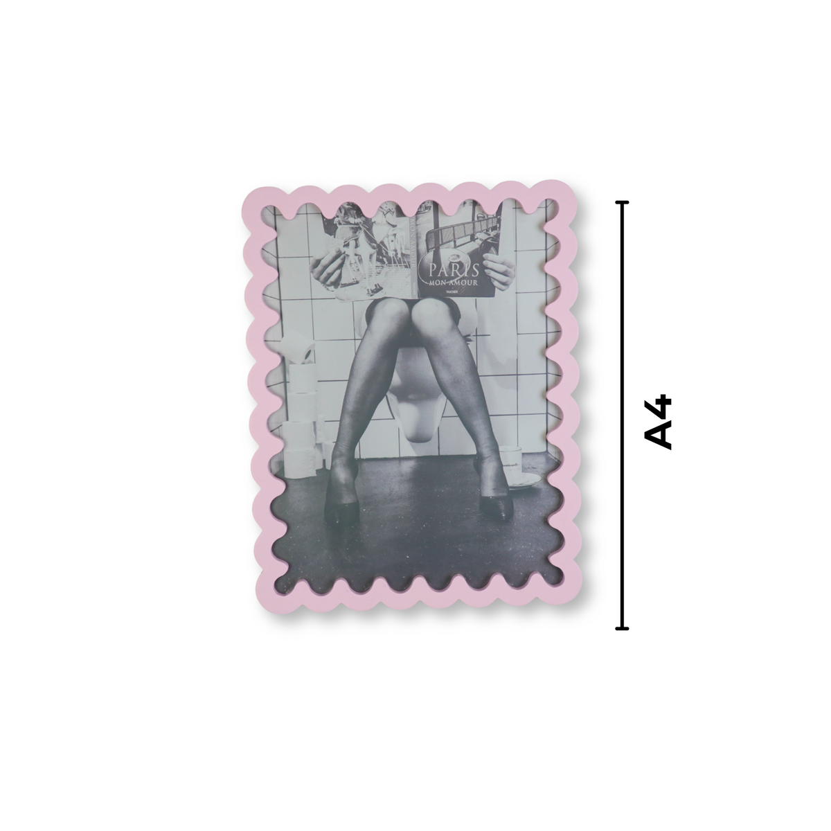 Fotolijst - Wavey - Lichtroze - MDF - 24x33x1,5cm