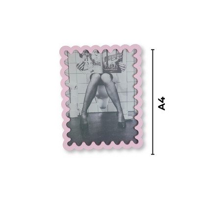 Fotolijst - Wavey - Lichtroze - MDF - 24x33x1,5cm