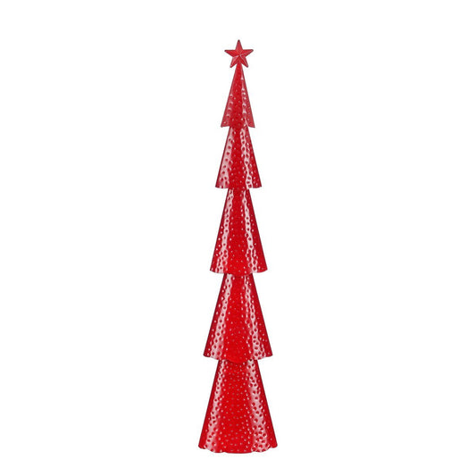 Decoratieve kerstboom  Rood