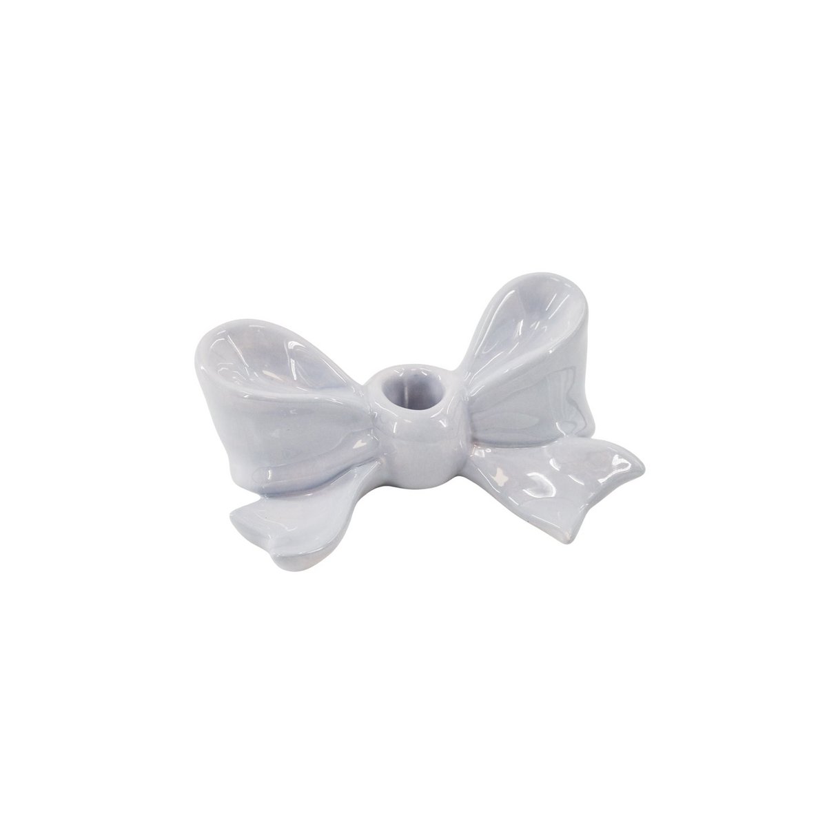 Kandelaar- Bow-keramische lilac- 18x9x7 cm