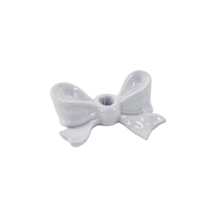 Kandelaar- Bow-keramische lilac- 18x9x7 cm