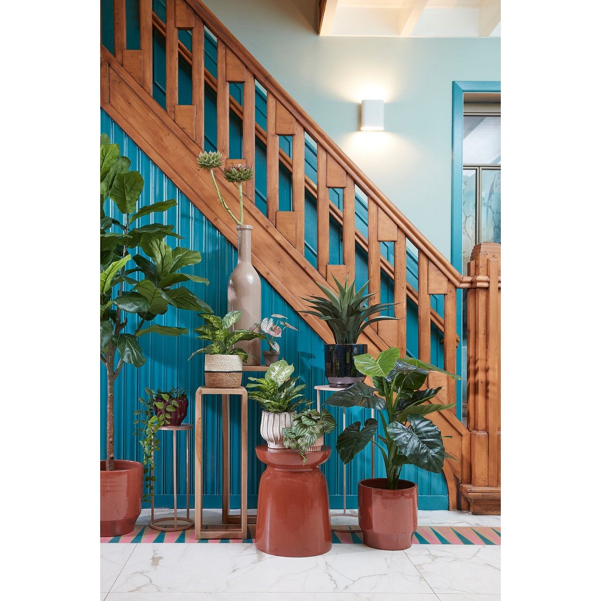 Plantenmanden set Damian Wit