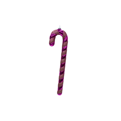 Kerstdecoratie - Zuurstok - Polystereen - Rood/Roze - 11x3x42 cm