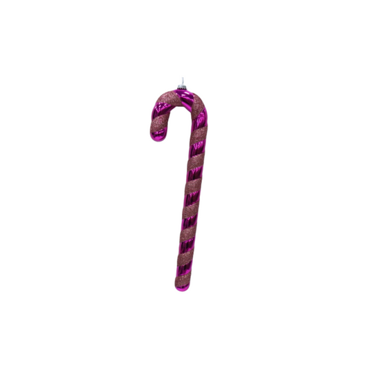 Kerstdecoratie - Zuurstok - Polystereen - Rood/Roze - 11x3x42 cm