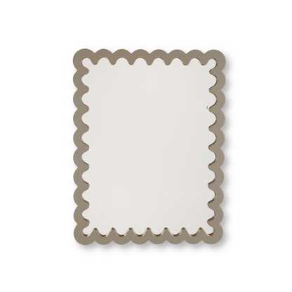 Spiegel - Wavey -Taupe - MDF - 33x43x1,5cm