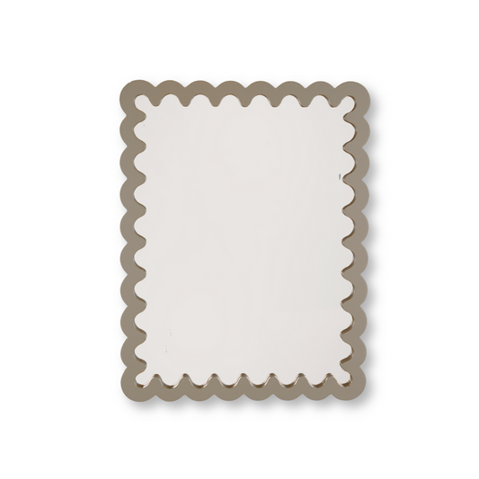Spiegel - Wavey -Taupe - MDF - 33x43x1,5cm