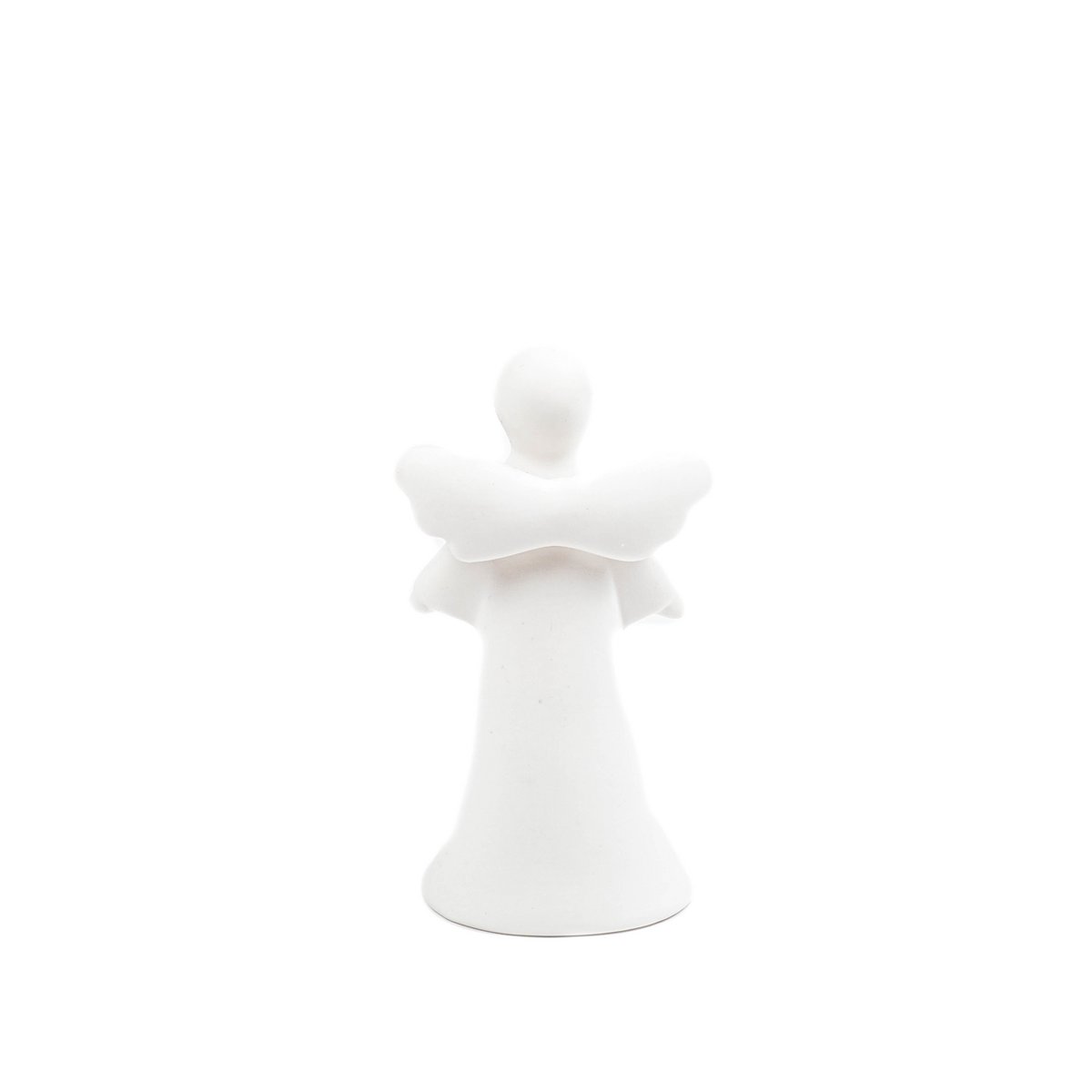 Ledlicht - Engel - Keramiek - Wit - 9x6x16,5cm