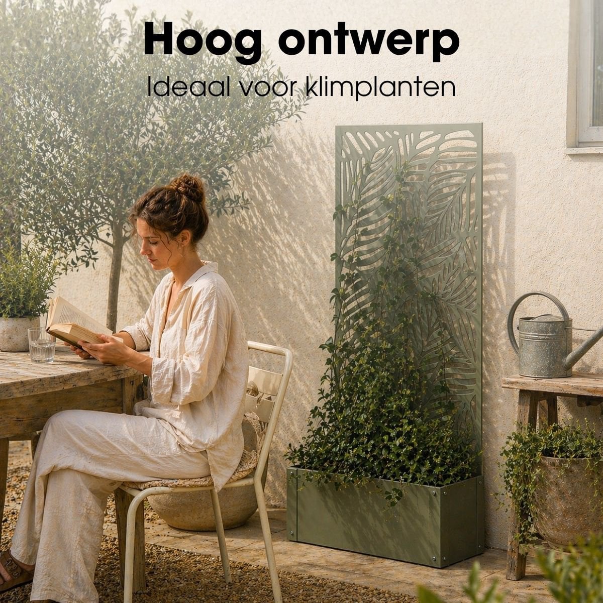 Plantenstandaard buiten Sapri Groen