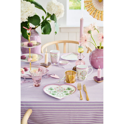 Set/2 Hartvormige borden qLily&Lotus Lila