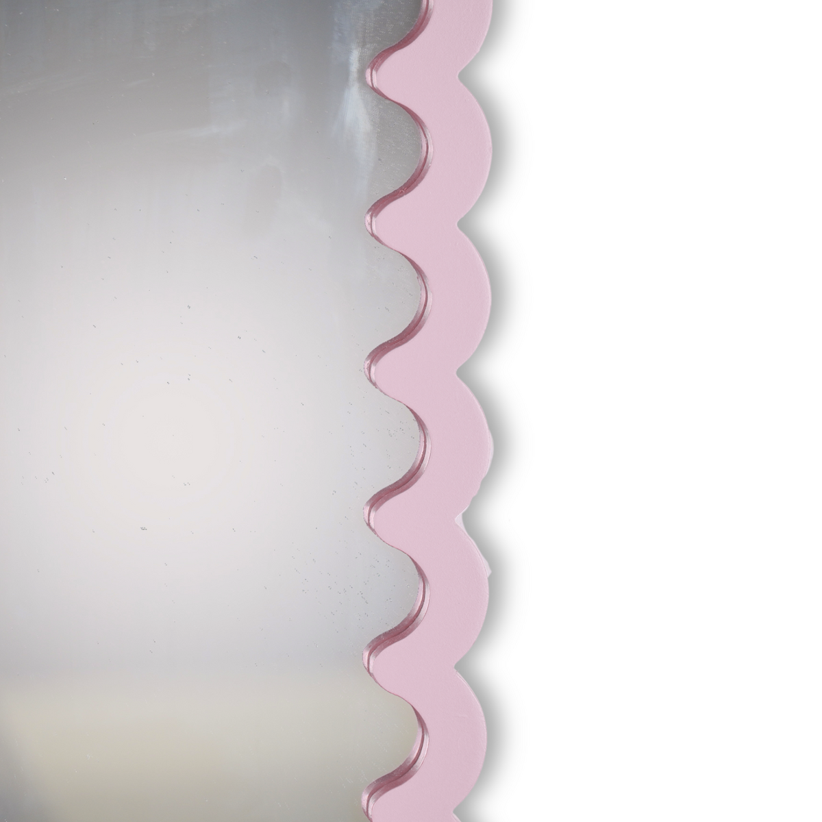 Spiegel - Wavey - Lichtroze - MDF - 33x43x1,5cm