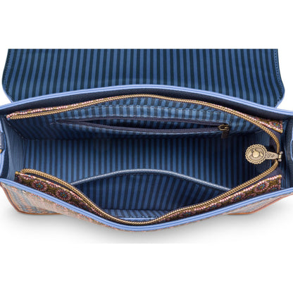 Frances Cross Body tas Medium Imani Blue