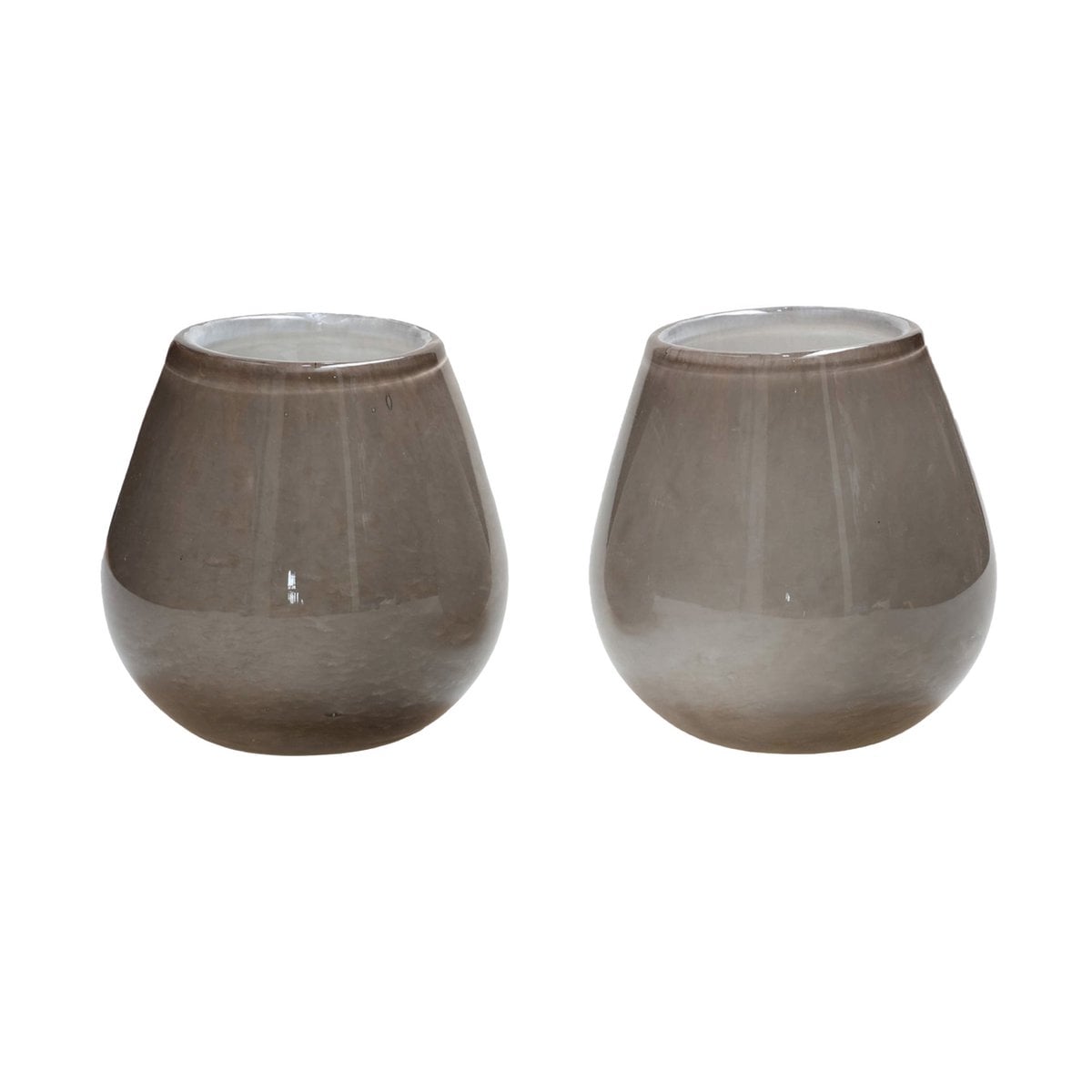 Waxinelichthouder - Tasman Elite XS grey Ø12,5 x H11,5 cm (set van 2 stuks)
